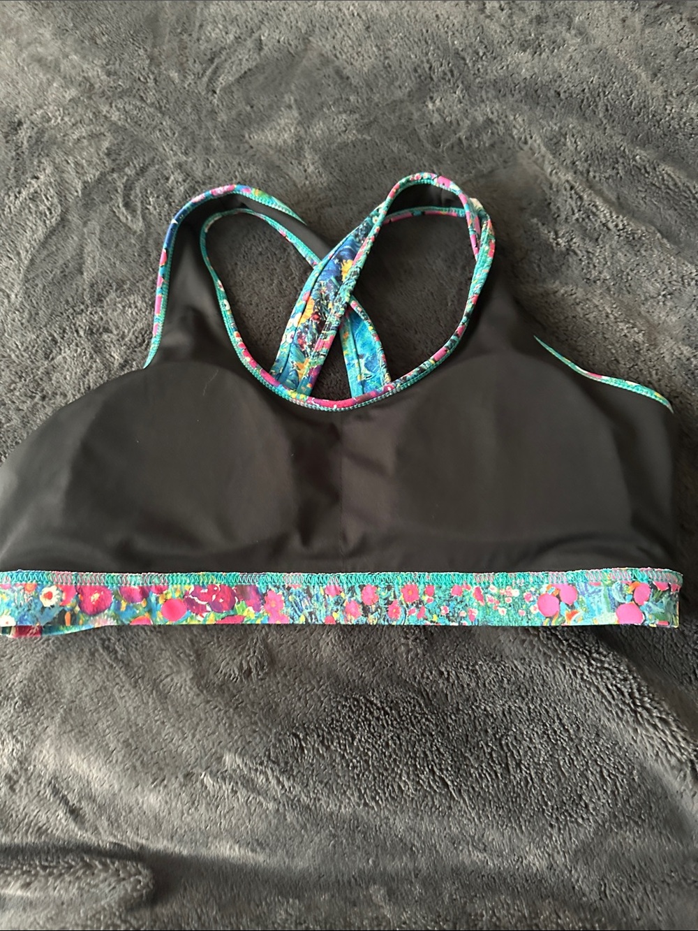 BlackMilk Gustav Klimt Women's Floral Crossback Sports top - Multicolor - Picture 5 of 5